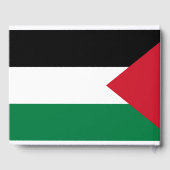 公式にはパレスチナ州国旗 ゲストブック (裏面)