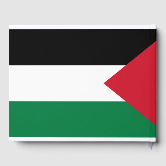 公式にはパレスチナ州国旗 ゲストブック (裏面)