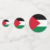 公式にはパレスチナ州国旗 コンフェッティ (裏面)