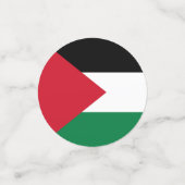 公式にはパレスチナ州国旗 コンフェッティ (スモール正面)