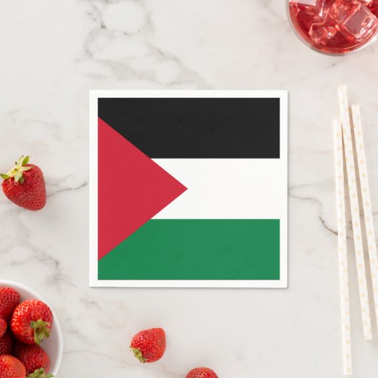 公式にはパレスチナ州国旗 スタンダードカクテルナプキン (インサイチュ)
