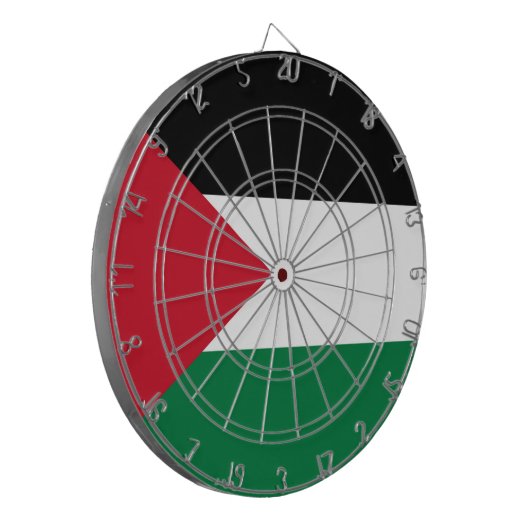 公式にはパレスチナ州国旗 ダーツボード (正面左)