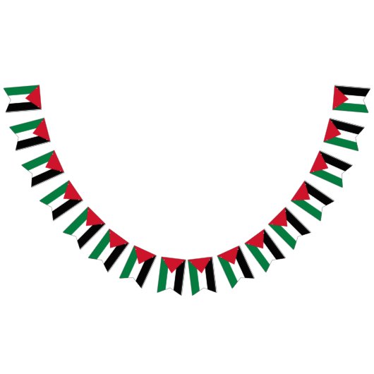 公式にはパレスチナ州国旗 バンティングフラッグ (全)