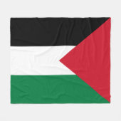 公式にはパレスチナ州国旗 フリースブランケット (正面(横))
