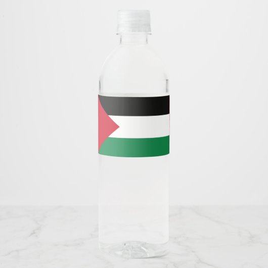 公式にはパレスチナ州国旗 ペットボトルラベル (正面)