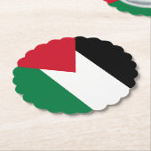 公式にはパレスチナ州国旗 ペーパーコースター (アングル)
