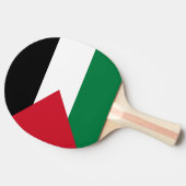 公式にはパレスチナ州国旗 卓球ラケット (横)
