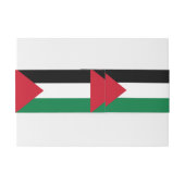 公式にはパレスチナ州国旗 招待状ベリーバンド (裏面例)