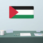 公式にはパレスチナ州国旗 横断幕 (トレードショー)