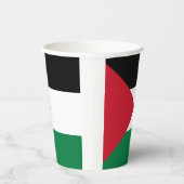 公式にはパレスチナ州国旗 紙コップ (右)