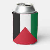 公式にはパレスチナ州国旗 缶クーラー (缶裏面)