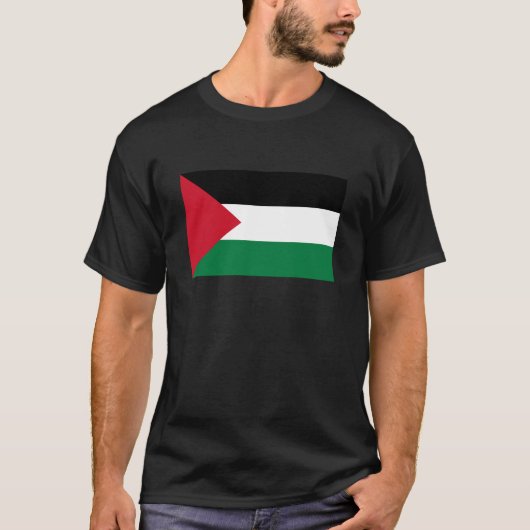 公式にはパレスチナ州国旗 Tシャツ (正面)