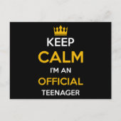 公式にティーンエージャーのギフト ポストカード (正面)