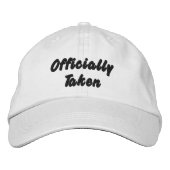 公式にパートナーがいる,花嫁, 友達と最後の夜 刺繍入りキャップ (正面)