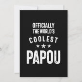 公式に世界のパポクールー |父の贈り物 招待状 (正面)