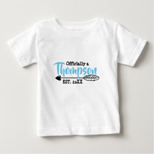 公式に家族-採用して下さい養育関係-新しい子供 ベビーTシャツ