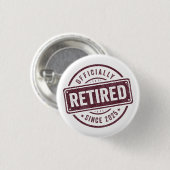 公式に引退 2025年引退 男性 女性 ユーモア 缶バッジ (正面&裏面)