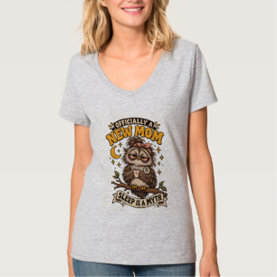 公式に新しいママになった スリープは神話 オウルシャツ Tシャツ