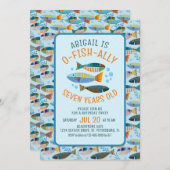 公式に海の下の誕生日招待状 招待状 (正面/裏面)