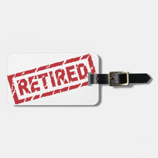 公式に退職した ラゲッジタグ (正面横)