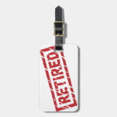 公式に退職した ラゲッジタグ (正面縦)