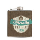 公式に退職した、100%ヴィンテージの退職 フラスク (正面)