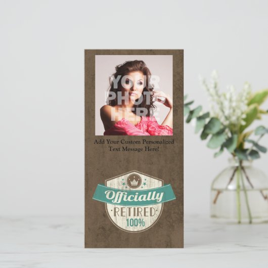 公式に退職した、100%ヴィンテージの退職 案内状 (スタンド正面)