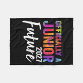 公式に2027絞り染めのジュニア未来Cl フリースブランケット (正面(横))