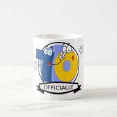 公式に70の誕生日の旗 コーヒーマグカップ (中央)