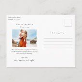 公式に |写真ミニマルの採用 ポストカード (裏面)