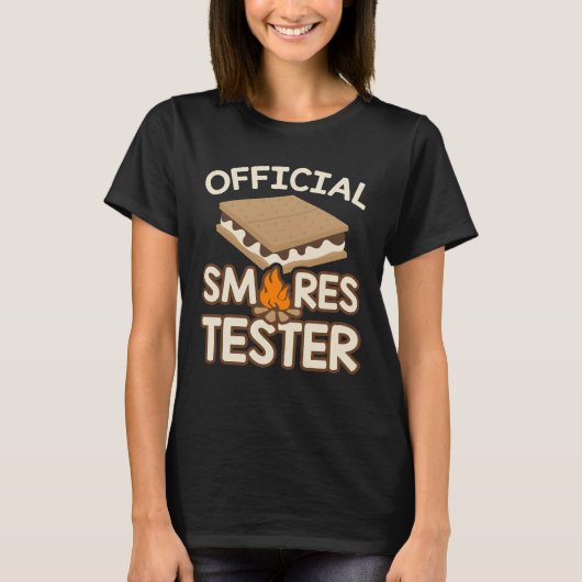 公式のキャンプのSmoresの恋人のテスター Tシャツ (正面)