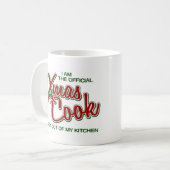 公式のクリスマスの調理師-マグ コーヒーマグカップ (正面左)