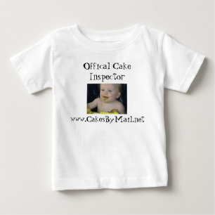 公式のケーキの検査官のワイシャツ ベビーTシャツ