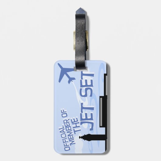 公式のジェット族のメンバー旅行ラベル ラゲッジタグ (裏面縦)
