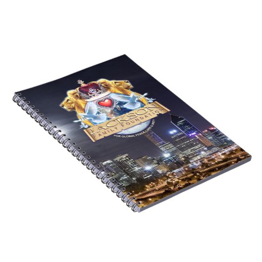 公式のジャクソンの家紋のノート ノートブック (右側)