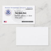 公式のゾンビの緊急の戦術的な代理業 名刺 (正面/裏面)