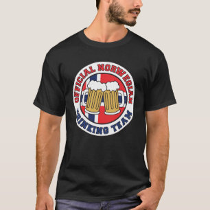 公式のノルウェーの飲むチーム Tシャツ