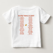 公式のパンプキンパイのワイシャツ ベビーTシャツ (裏面)