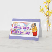 公式のビンゴの恋人の挨拶 カード (黄色い花)