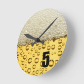 公式のビールのラウンドクロック ラウンド壁時計 (傾斜)