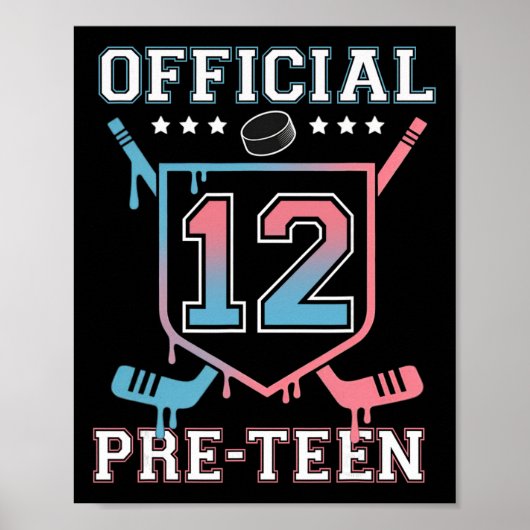 公式のプレティーン12歳の誕生日ホッケードリップ少年1 ポスター (正面)