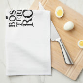 公式のボストンテリアの石Merch キッチンタオル (四つ折り)