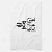 公式のボストンテリアの石Merch キッチンタオル (縦)