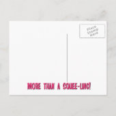 公式のボストンSqueeパーティーの紫色の郵便はがき インビテーションポストカード (裏面)