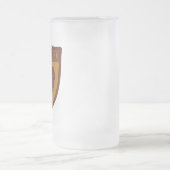 公式のライオンのとどろきの実質のエールガラス(色) フロストグラスビールジョッキ (中央)