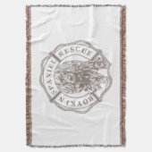 公式のロゴのブランケット スローブランケット (正面縦)