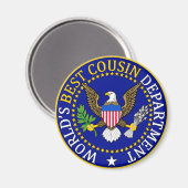 公式の世界のいとこ最高のの封印 マグネット (正面/裏面)