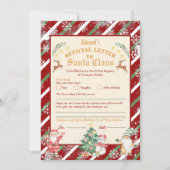 公式の北極からのサンタへの手紙 5x7インチ招待状 招待状 (正面)