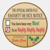 公式の北極まいけなたはニース |クリスマス ラウンドシール (正面)