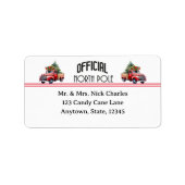 公式の北極住所 シール (正面)